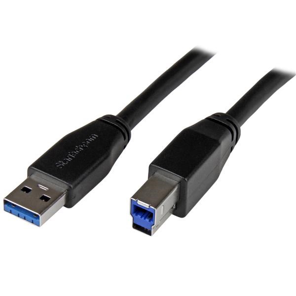 Photos - Cable (video, audio, USB) Startech.com 1m SuperSpeed USB3.0 Cable A to B -M/M USB3SAB1M 