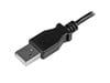 StarTech.com (2m) USB Charge & Sync Cable - A To Left Angle Micro USB (Black)