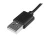 StarTech.com (1m) USB To Micro USB Cable M/M Charging Cable With Led Light (Black)
