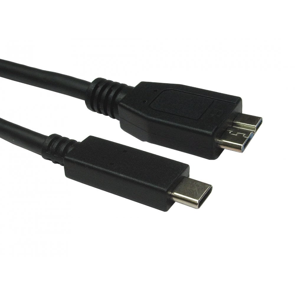 Photos - Cable (video, audio, USB) Cables Direct 2m USB 3.0 Male Type-C to Male Micro B Cable in Black USB3C 