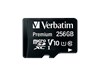 Verbatim Premium 256GB U1 MicroSDXC Memory Card with SD Adapter