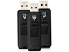 V7 Triple Pack Combo 4GB 1 x USB 2.0 Flash Stick Pen Memory Drive - Black 