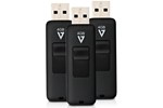 V7 Triple Pack Combo 4GB 1 x USB 2.0 Flash Stick Pen Memory Drive - Black 