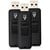 V7 Triple-Pack Combo - 3 x 4GB USB 2.0 Flash Drives with Retractable Connectors (Black)