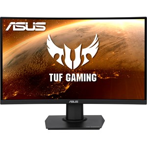 ASUS TUF Gaming VG24VQE 23.6 inch Curved Gaming Monitor, VA Panel, Full HD 1920 x 1080 Resolution, 165Hz Refresh Rate, 1500R Curvature, FreeSync Premium, DisplayPort, 2x HDMI