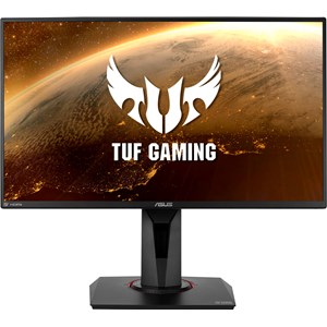 ASUS TUF Gaming VG259QM 24.5 inch Gaming Monitor, IPS Panel, Full HD 1920 x 1080 Resolution, 280Hz Refresh Rate, FreeSync, G-SYNC Compatible, DisplayHDR 400, DisplayPort, 2x HDMI inputs, Speakers