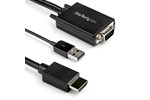 StarTech.com 2m Male VGA to Male HDMI Active Cable with USB Audio Support & Power