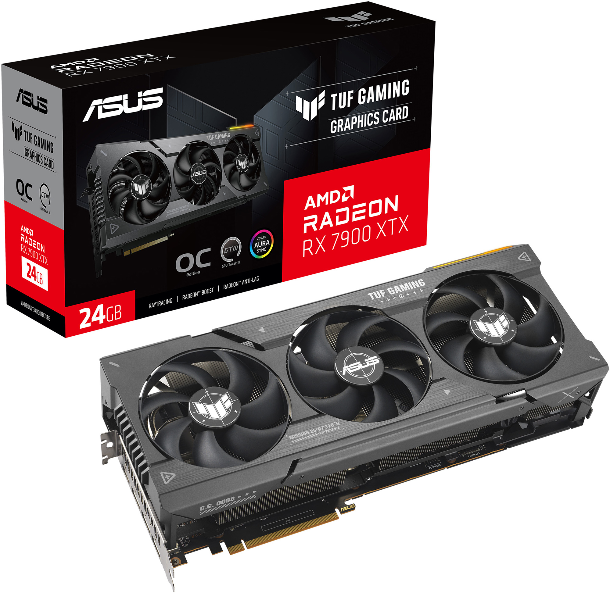 ASUS TUF GAMING RX 7900 XTX OC 24GB GDDR6X Black