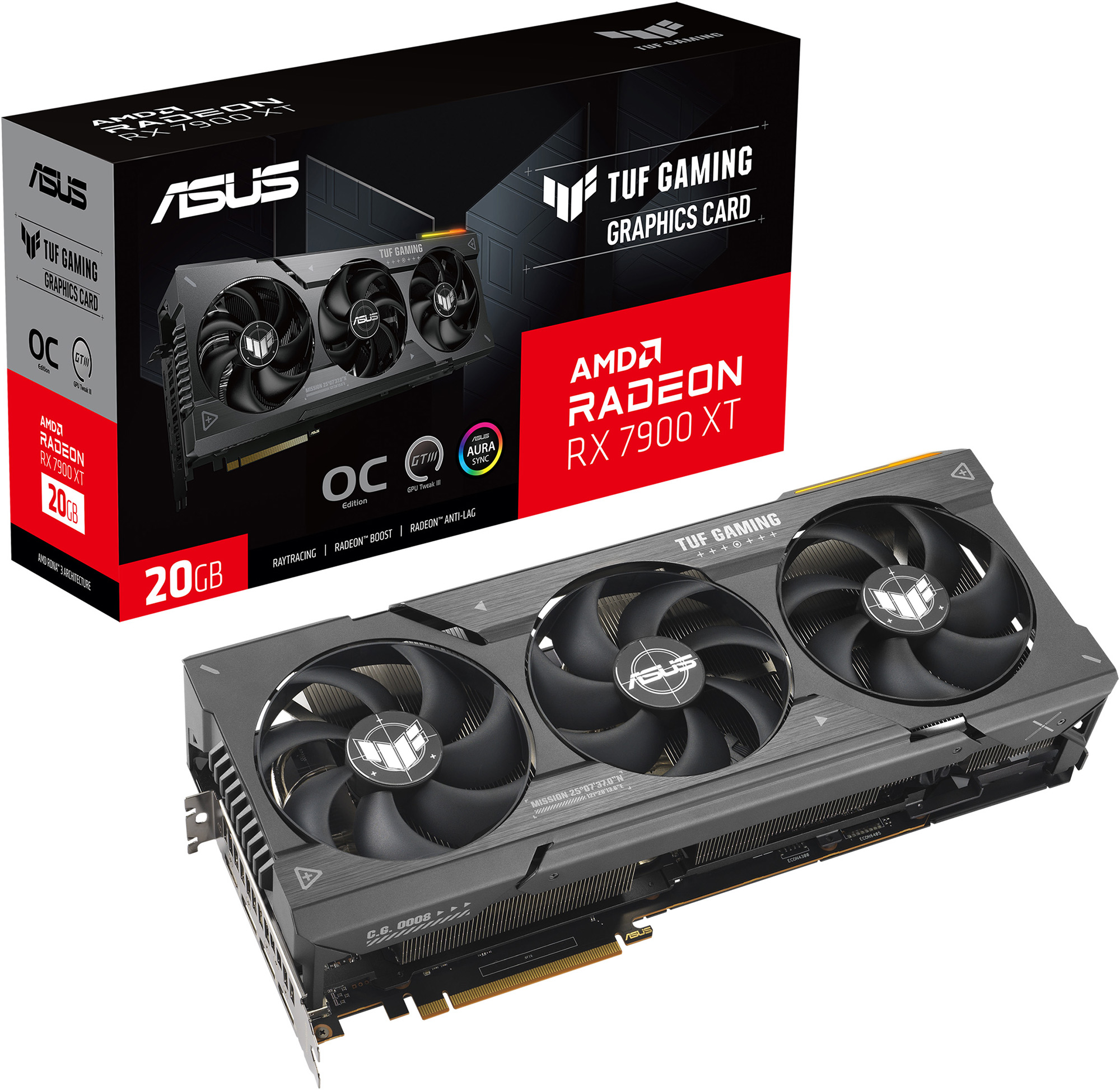 ASUS TUF Gaming RX 7900 XT OC 20GB GDDR6 Black