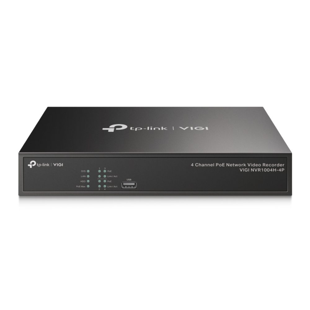 Image of TP-Link VIGI 4 Channel PoE Plus Network Video Recorder
