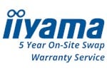 iiyama 5 Years On-site Swap Warranty Service for 17 to 27 inch LCD Monitors (Excludes Touch Screens)
