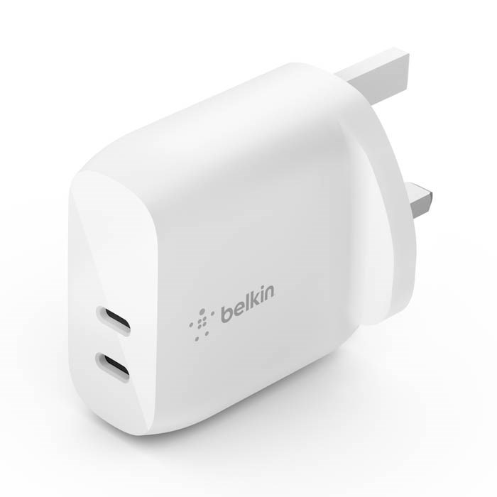 Photos - Other Toys Belkin BoostCharge Dual USB-C PD 40W Wall Charger WCB006MYWH 