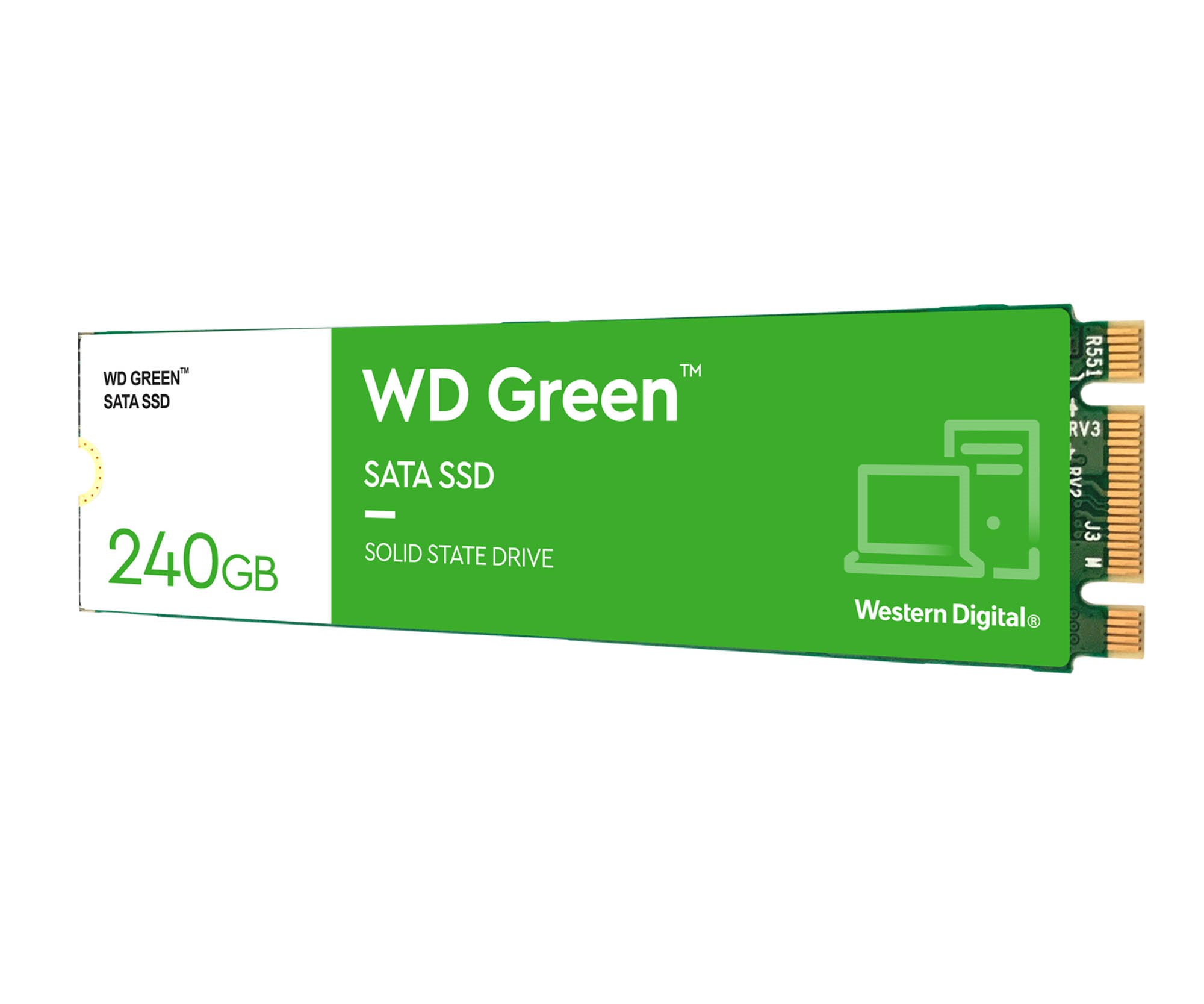 tunnel Indlejre Pensioneret Western Digital Green 240GB M.2-2280 SATA III SSD - WDS240G3G0B | CCL