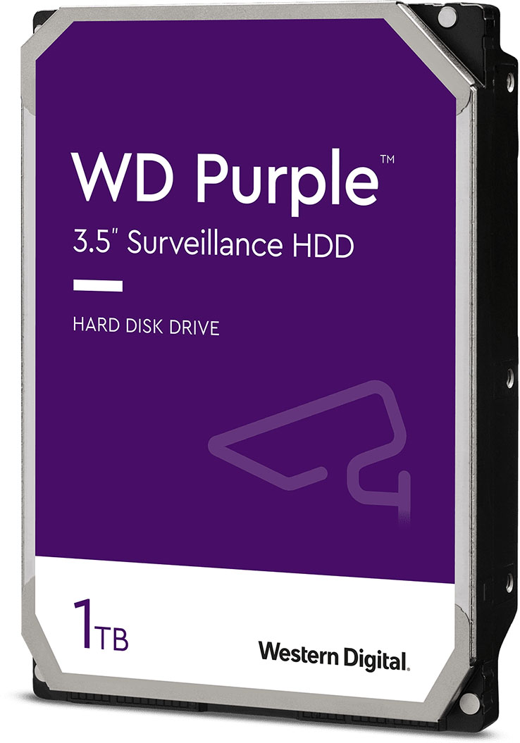 1TB Western Digital Purple 3.5" SATA III Hard Drive - 5400RPM, 64MB Cache