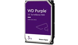 Western Digital Purple 3TB SATA III 3.5" Hard Drive - 5400RPM, 64MB Cache