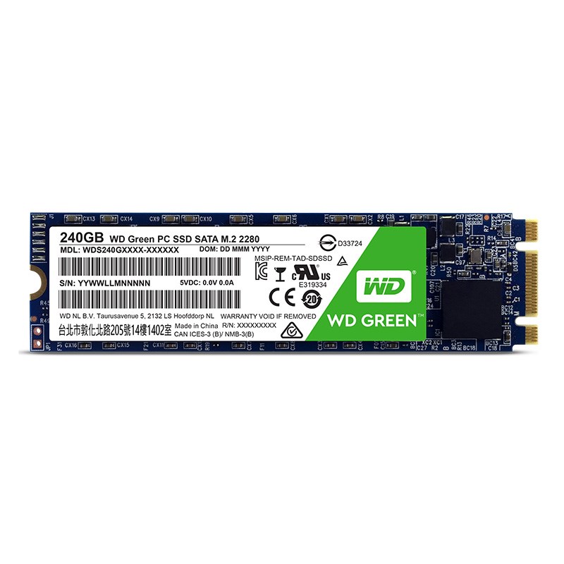 Western Digital Green 240GB M.2-2280 SATA III SSD - WDS240G1G0B | CCL