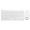 Tactus Compact Wireless Keyboard and Mouse in White