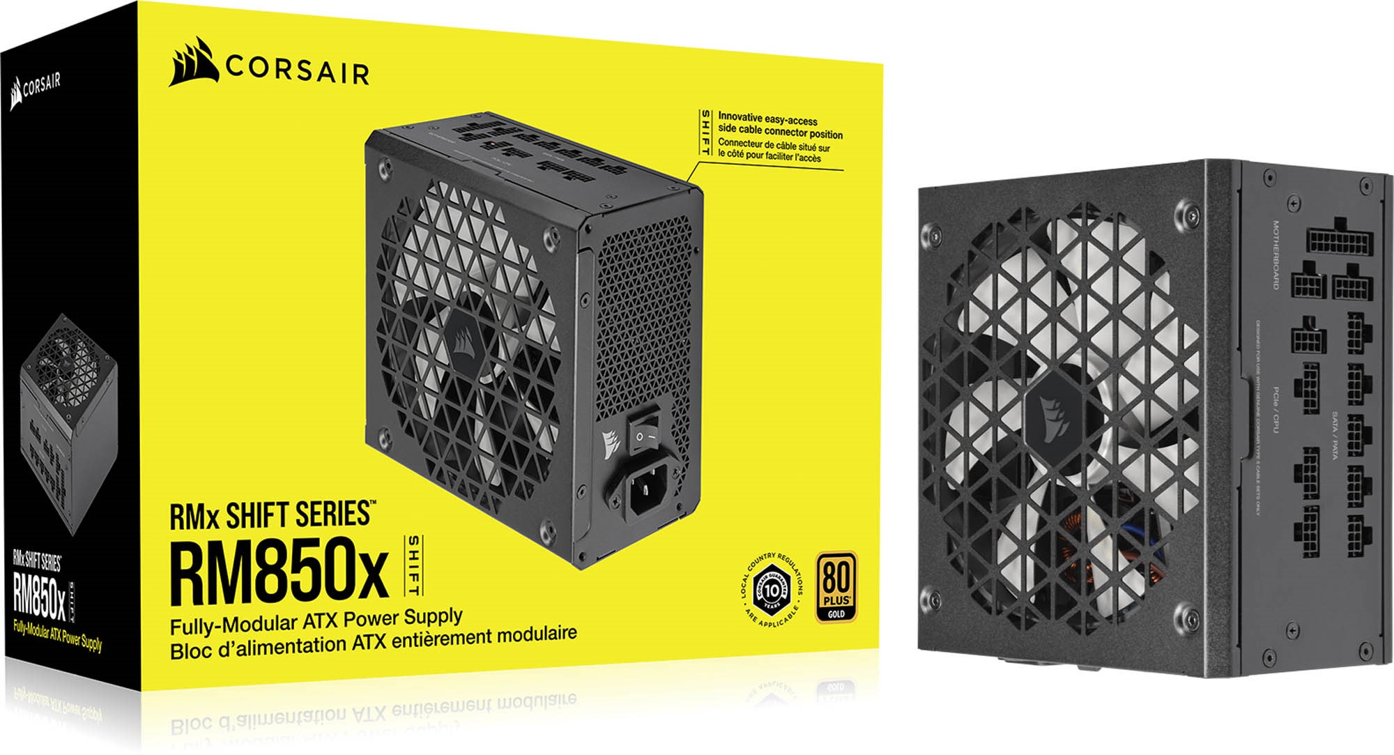 semafor spurv Majroe Corsair RMx Shift Series 850W Modular 80+ Gold PSU - CP-9020252-UK | CCL