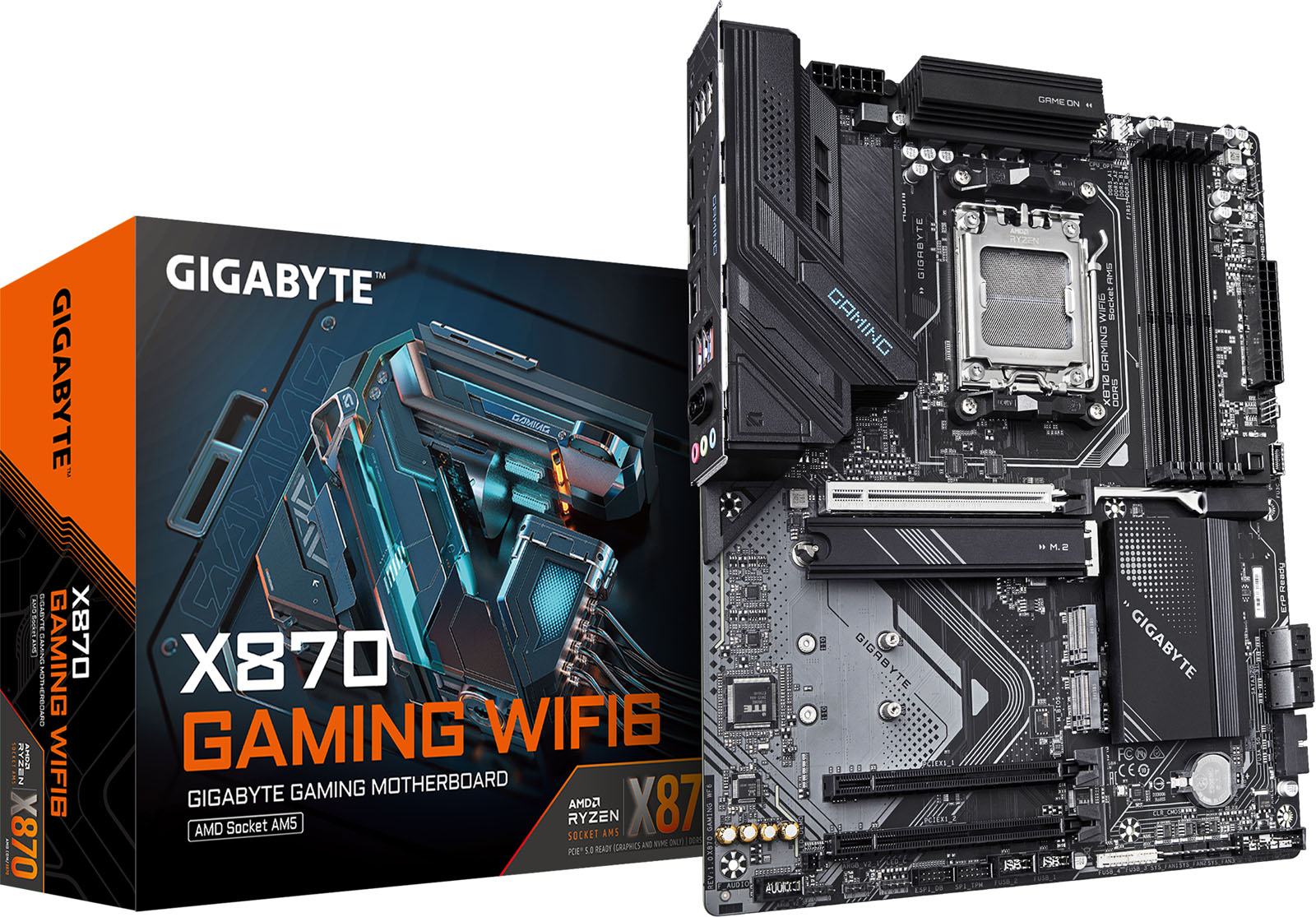 Gigabyte X870 GAMING WIFI6 ATX Motherboard for AMD AM5 CPUs