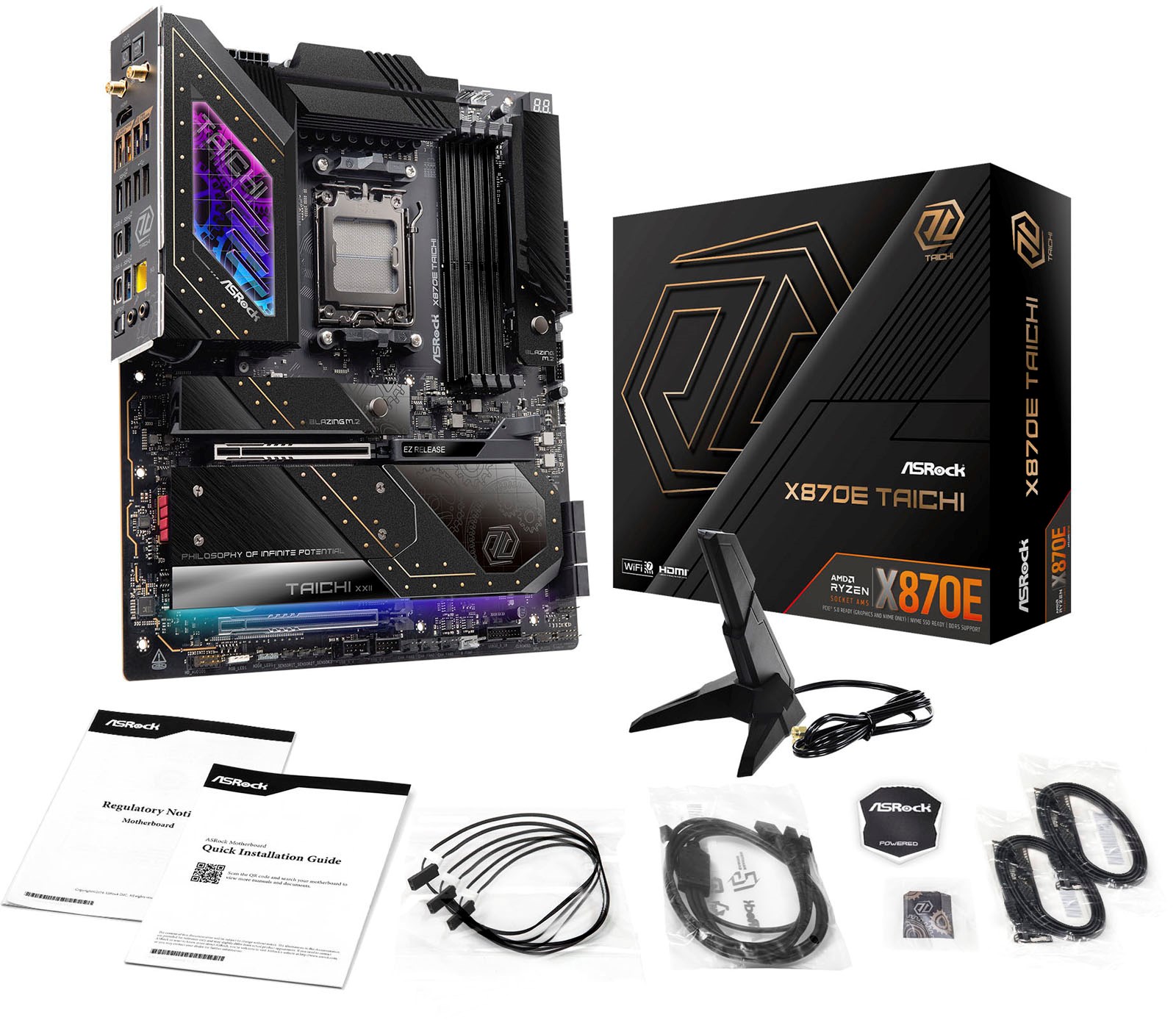 未使用 AMD ASRock X870E TAICHI SOCKET AM5 Amazon.com: ASRock AMD X870E Taichi Lite Ryzen Socket AM5