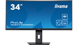 iiyama ProLite XCB3494WQSN 34" 1440p (QHD) Curved Monitor - VA, 120Hz, 0.4ms, DP
