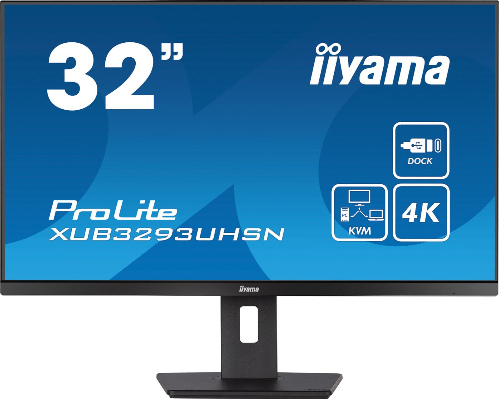 Photos - Monitor Iiyama ProLite XUB3293UHSN 31.5" 4K UHD  - IPS, 60Hz, 4ms, Speakers 