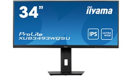 iiyama ProLite XUB3493WQSU 34" UltraWide Monitor - IPS, 400 nits, 75Hz, 4ms, DP