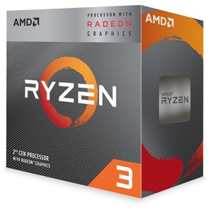 AMD Ryzen 3 3200G 3.6GHz Quad Core Processor with 4 Cores, 4 Threads, Radeon Vega 8 Graphics, 65W TDP, 6MB Cache, 4.0GHz Turbo, Wraith Stealth Cooler