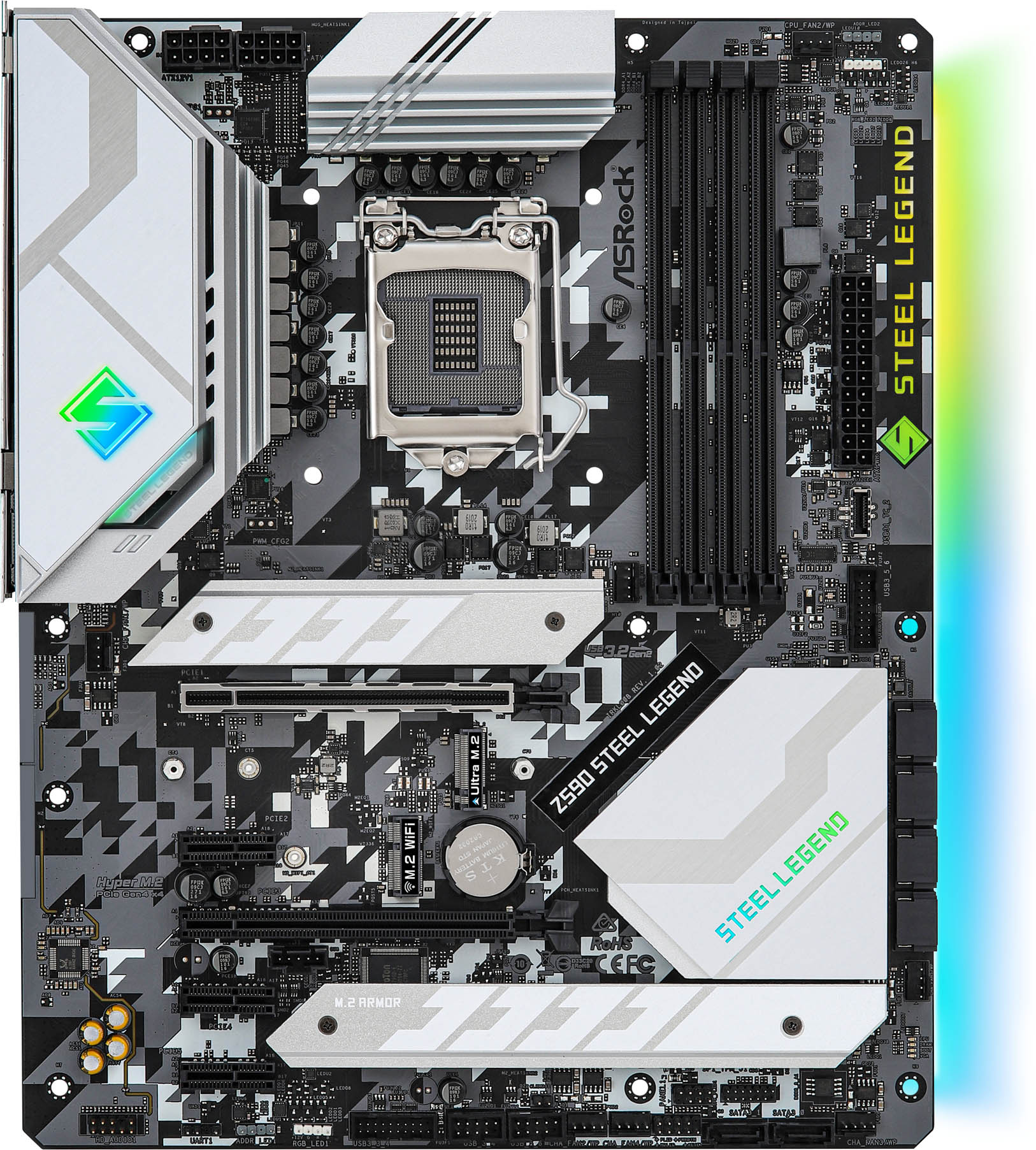 ASRock Z590 Steel Legend Intel Motherboard - 90-MXBEQ0-A0UAYZ | CCL
