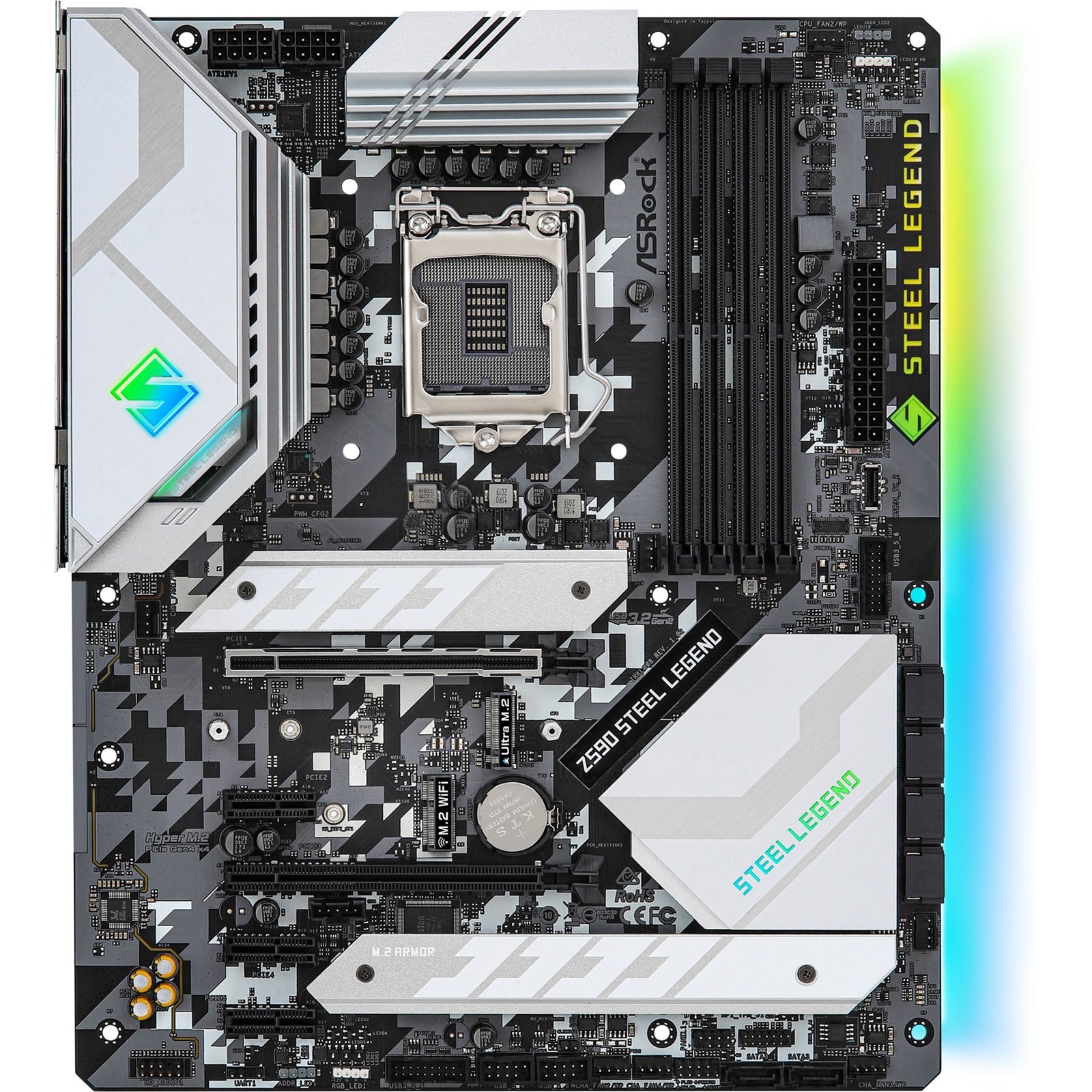 ASRock Z590 Steel Legend Intel Motherboard - 90-MXBEQ0-A0UAYZ | CCL