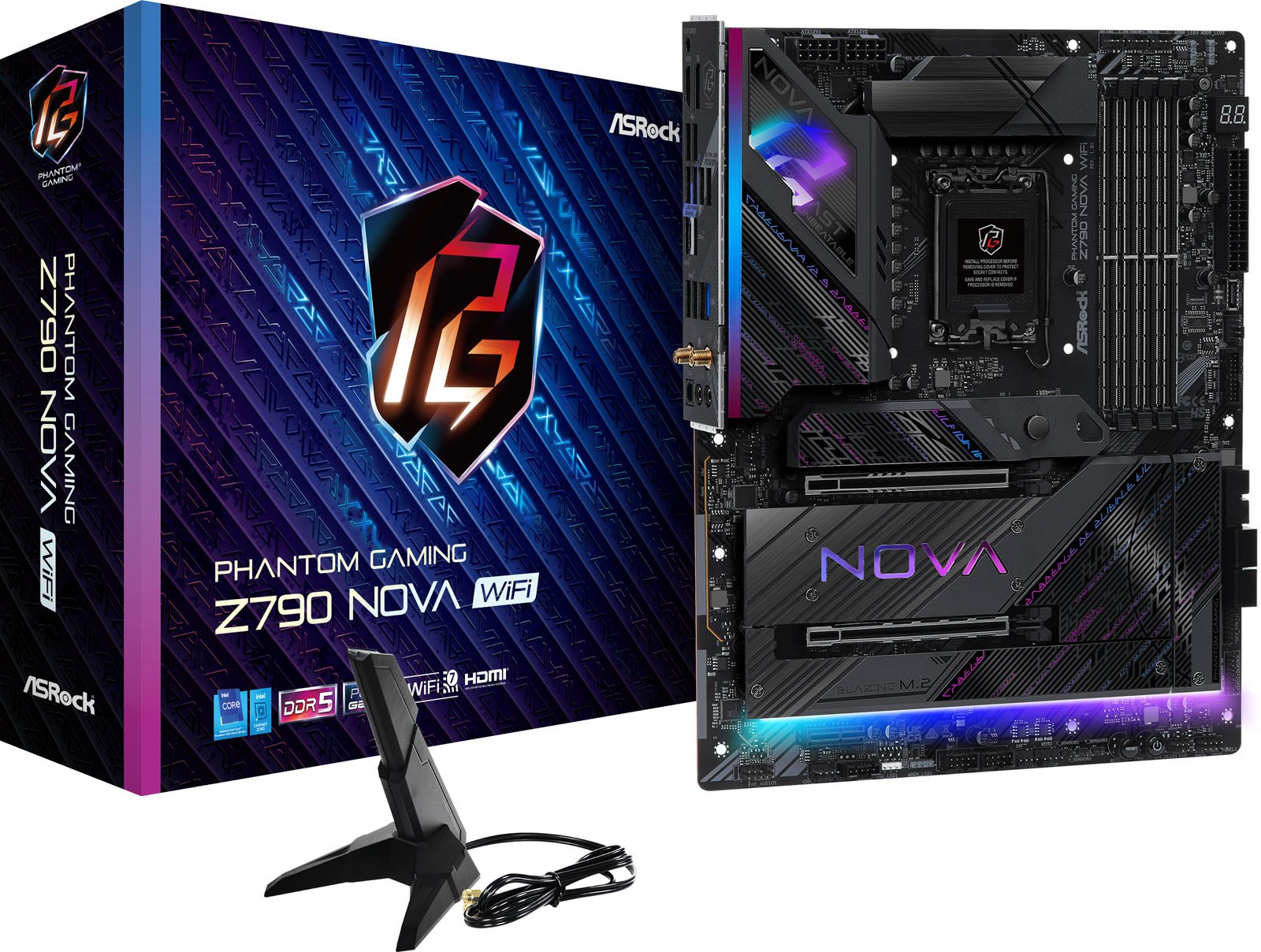 店内商品がすべてレジにて半額！！ 1700 Socket Intel WiFi Nova Z790 ASRock Motherboard 90 - 邦楽