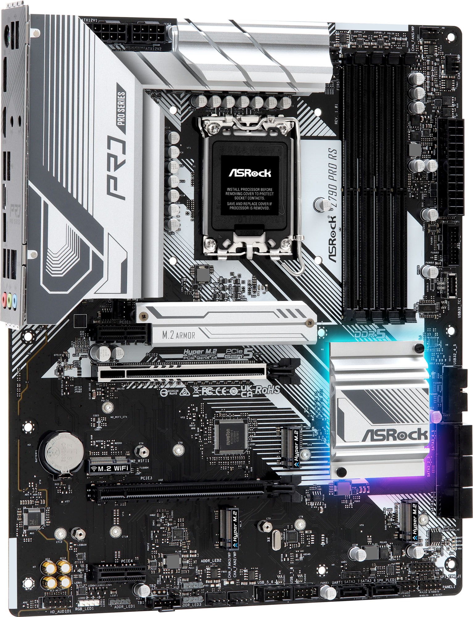 ASRock Z790 Pro RS Intel Socket 1700 Motherboard - 90-MXBK40 ASRock Z790 Pro RS Intel Socket 1700 Motherboard - 90-MXBK40