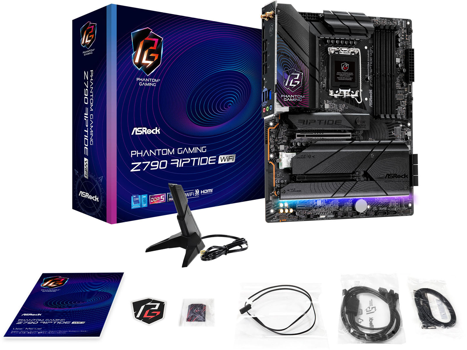 ASRock Z790 Riptide WiFi Intel Socket 1700 Motherboard - 90-MXBMD0