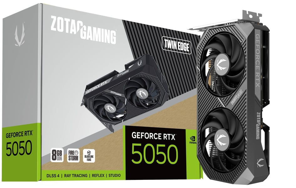 Zotac GeForce RTX 5050 Twin Edge 8GB GDDR6 Graphics Card