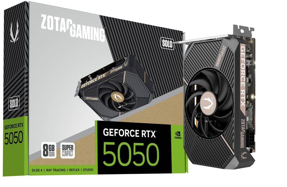 Zotac GeForce RTX 5050 SOLO 8GB GPU - ZT-B50500G-10L | CCL