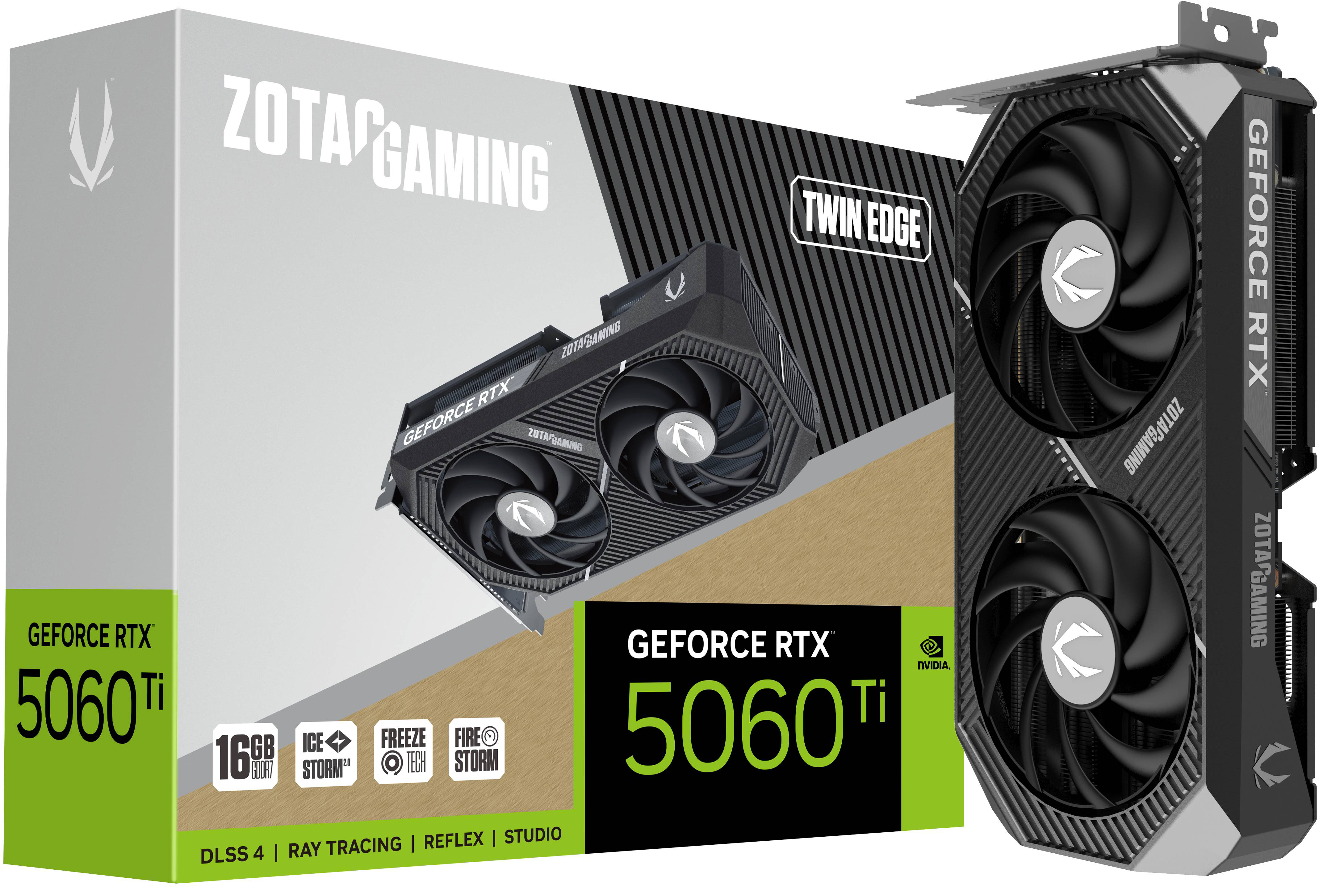 Zotac Geforce Rtx 5060 Ti Twin Edge 16Gb Gddr7 Graphics Card