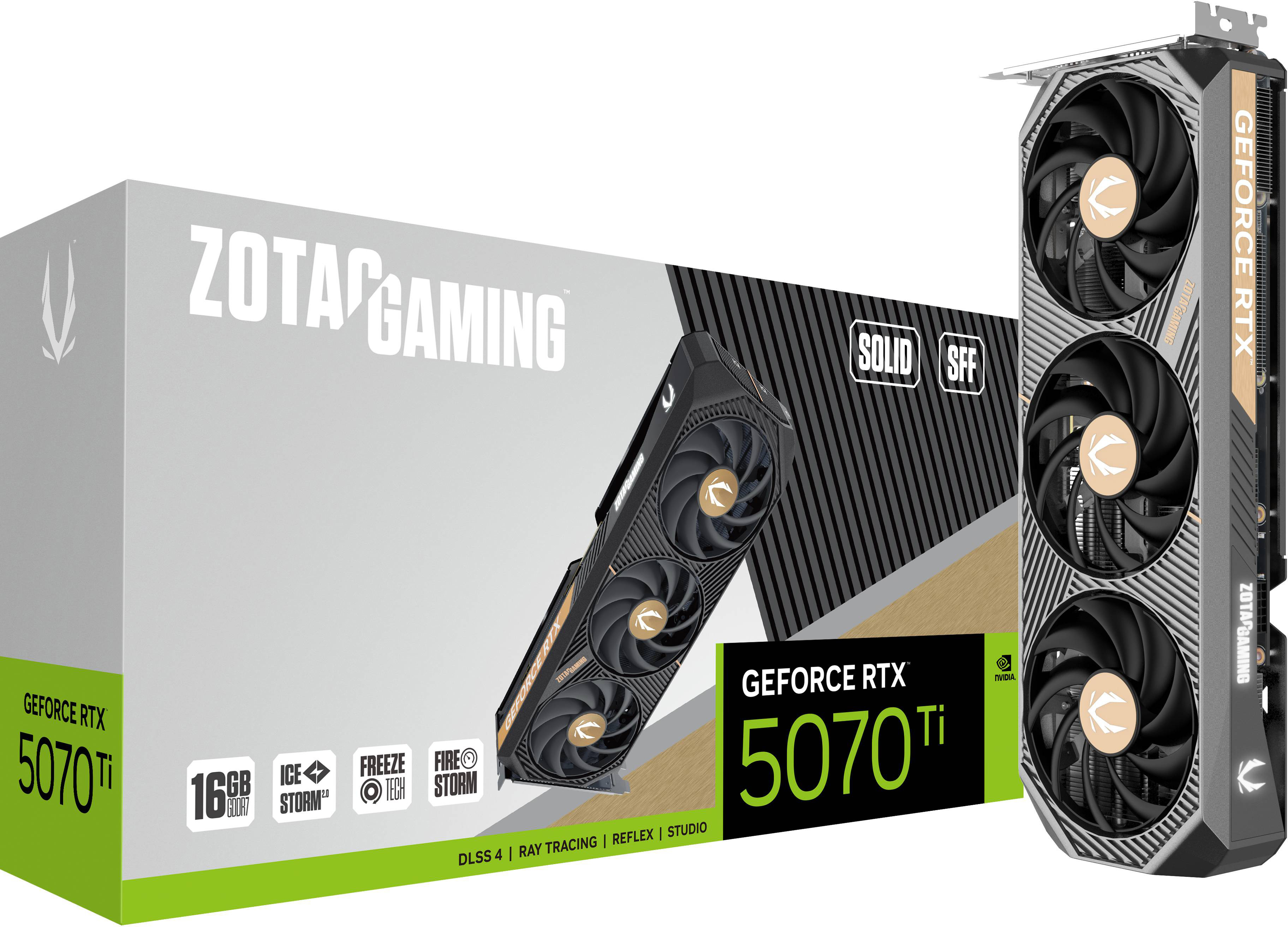 Zotac GeForce RTX 5070 Ti SOLID SFF 16GB GDDR7 Graphics Card