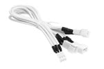 BitFenix Alchemy 3-Pin to 3x 3-Pin Adapter 60cm - sleeved white/white