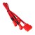 BitFenix Alchemy Molex to 3x 3-Pin 5V Adapter 20cm - sleeved red/red