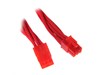 BitFenix Alchemy 6Pin PCIe Extension 45cm - sleeved red/red