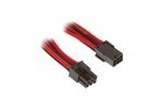BitFenix Alchemy 6pin PCI-E extension 45cm - sleeved black/red/black
