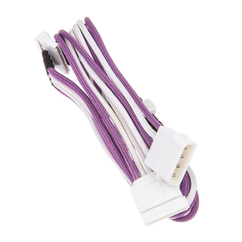 Photos - Other Components BitFenix Alchemy Molex 4x SATA Adapter 20 cm - sleeved Purple / White BFA 