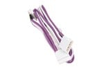 BitFenix Alchemy Molex 4x SATA Adapter 20 cm - sleeved Purple / White / White