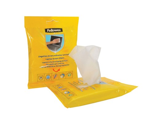 Fellowes Laptop Screen Cleaning Wipes (25 Pack) - 9967404 | CCL Computers