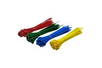 Cables Direct 200-pack of 200mm x 4.8mm Cable Ties in Assorted Colours