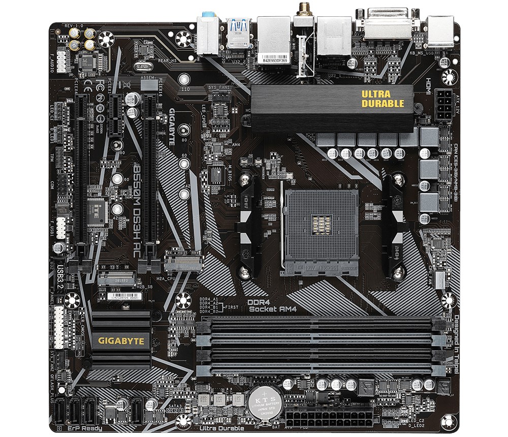 Gigabyte B550M DS3H AC AMD Socket AM4 Motherboard CCL