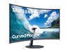 Samsung T55 27 inch Curved Monitor - Full HD 1080p, 4ms Response, Speakers, HDMI