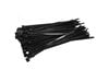 Cables Direct 100-pack of 200mm x 4.8mm Releasable Cable Ties in Black