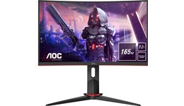 AOC C24G2U/BK 23.6" Full HD Curved Gaming Monitor - VA, 165Hz, 1ms, Speakers, DP