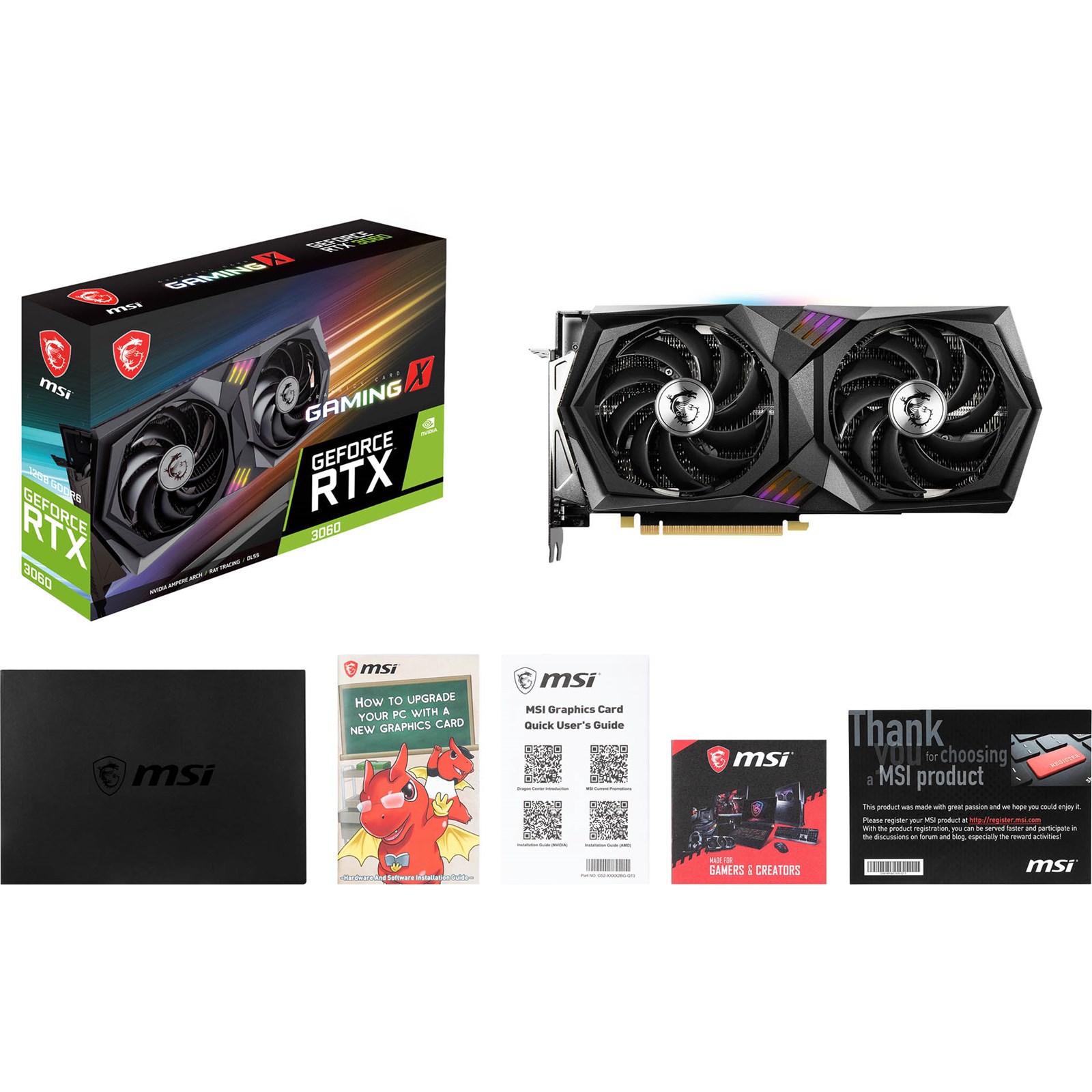 MSI GeForce RTX 3060 GAMING X 12GB OC GPU - RTX 3060 GAMING X 12G | CCL